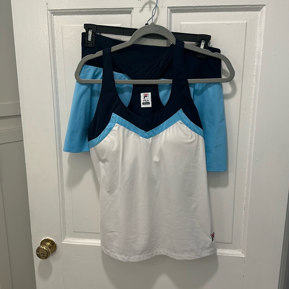 Fila Tennis Skort and Top Both Size L Gently Used